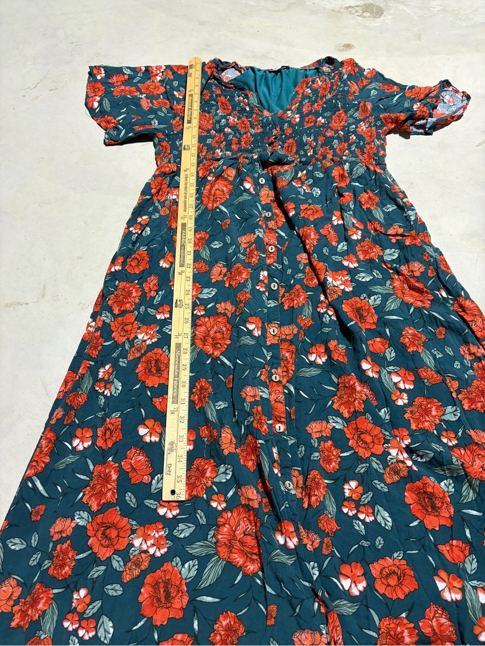 Baltic born botega midi Floral Midi Dress 1XL - Picture 5 of 9